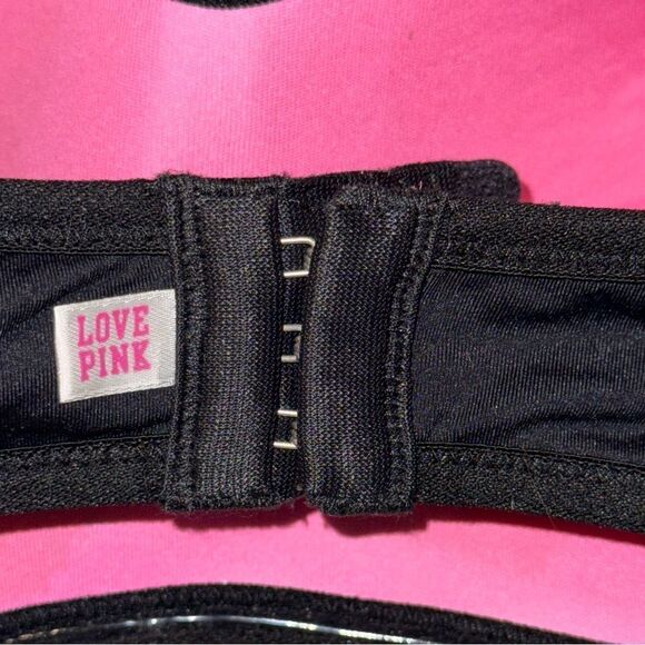 Pink Victoria's Secret Black Multi Way Bandeau Strapless Bra 34C - Picture 9 of 10